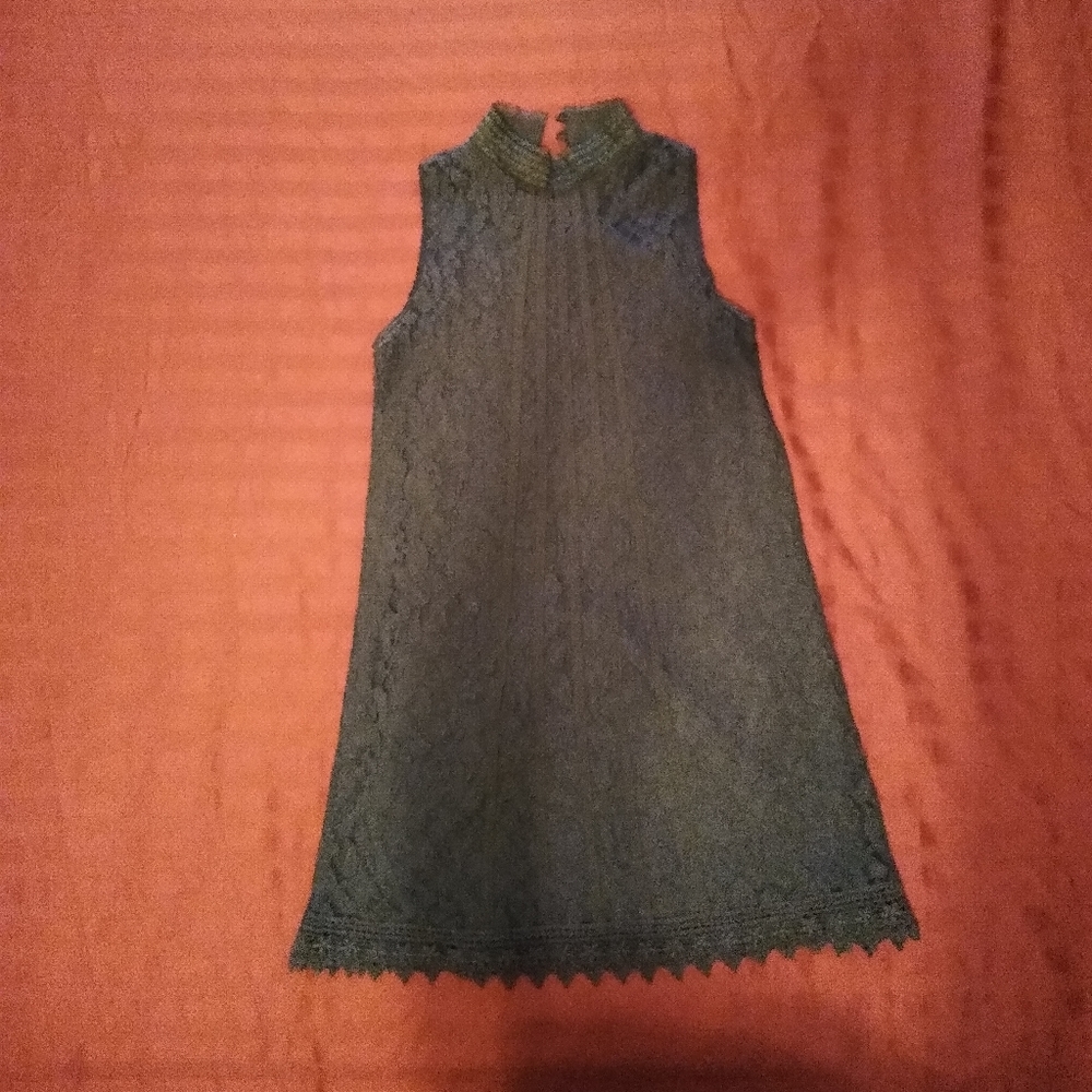 Women's charcoal lace dress